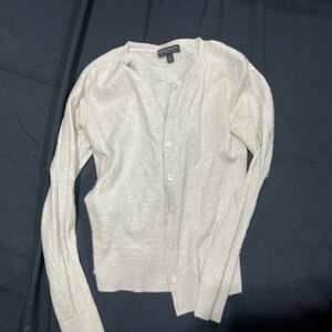 Banana Republic Soft Cream Wool Cardigan